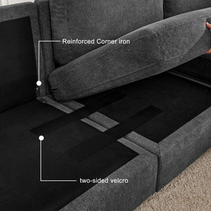 L-Shaped Sectional Sofa with Reversible Chaise