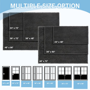 Chenille Door Mat – Absorbent, Non-Slip, Machine Washable