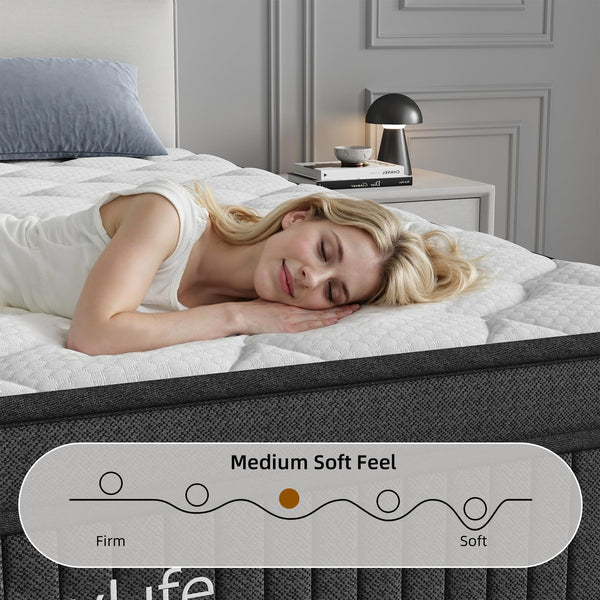 12-Inch Hybrid Full Mattress with Pocketed Springs & Memory Foam