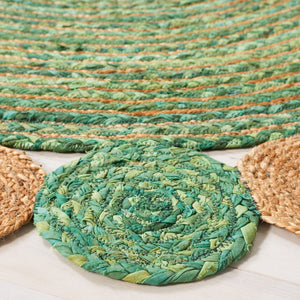 Oval Braided Jute & Cotton Area Rug – 6' x 9'