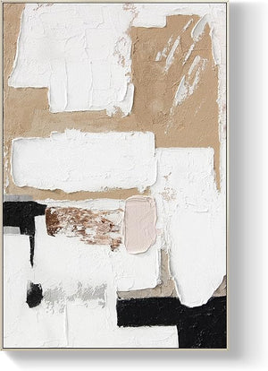 Abstract Face Framed Canvas Wall Art 45x30