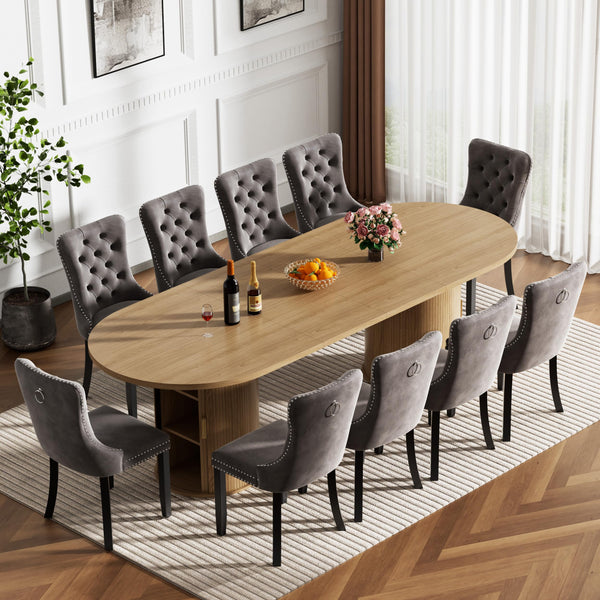 Extendable Dining Table Set with Chairs – 7, 9 & 11-Piece