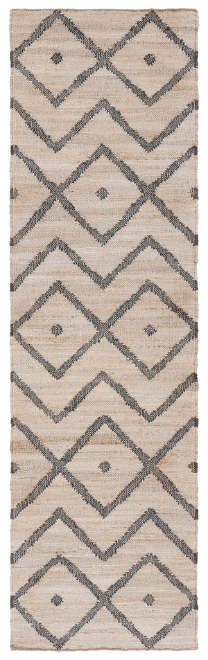 Kilim Boho Jute & Cotton Runner Rug – 2'3" x 13'