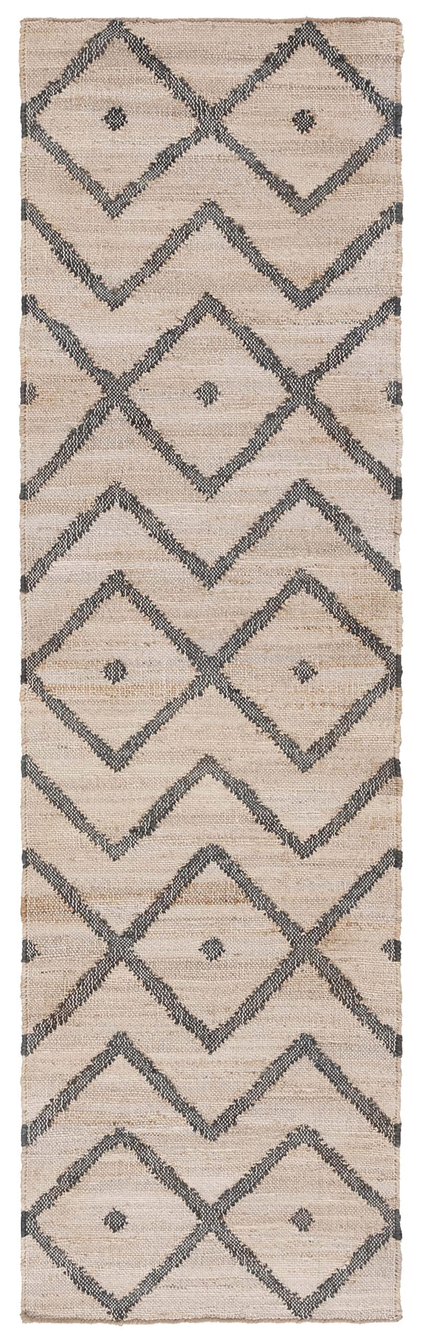 Kilim Boho Jute & Cotton Runner Rug – 2'3" x 13'