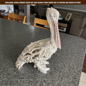 Coastal Pelican Figurine – Polystone Beach Statue