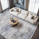 12x15 Abstract Area Rug – Non-Slip Washable Low-Pile Polyester