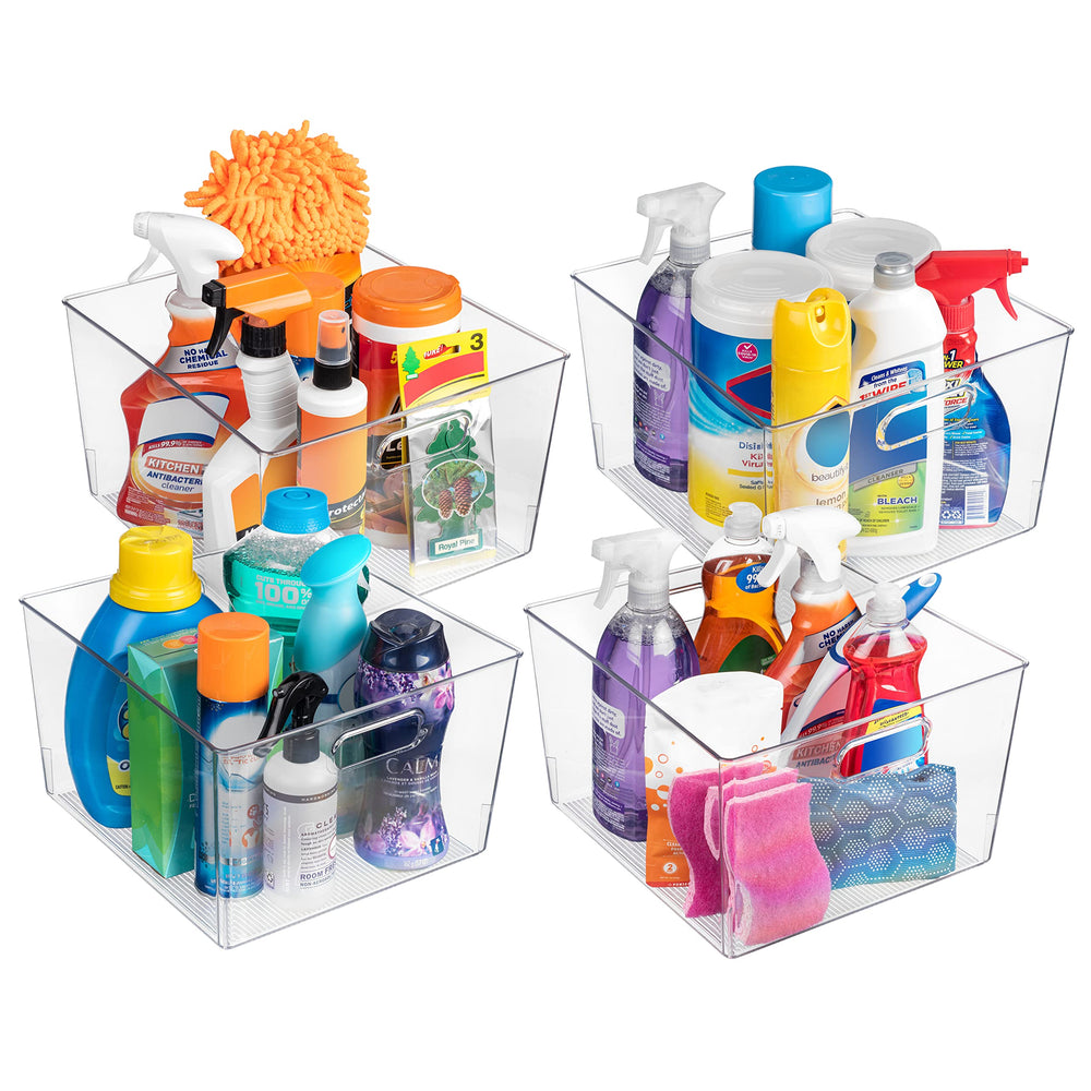Clear Plastic Storage Bins – XL Multi-Pack