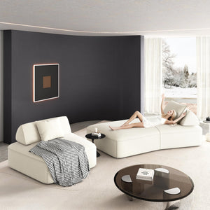 Oversized Modular Sectional Sofa with Removable Backrests & Deep Seat