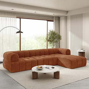 L-Shaped Sectional Sofa with Chaise Lounge – 122" Modular Cloud Couch