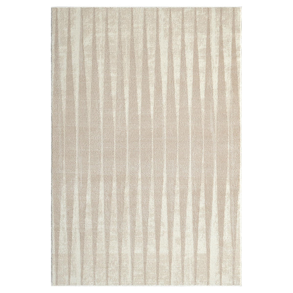 Washable Area Rug – Geometric Cream