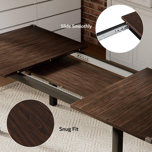 7-Piece Extendable Dining Table Set with 6 Chairs