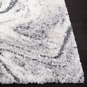 Shag Runner Rug 2'3" x 10' – Ivory & Grey