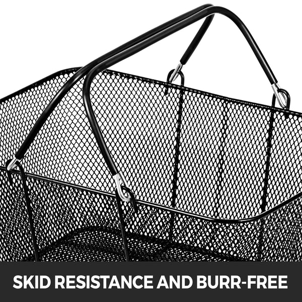 Metal Shopping Baskets with Handles – Set of 12