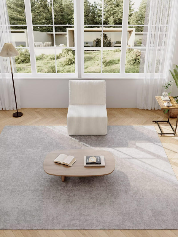 L-Shaped Sectional Sofa with Deep Seat – Corduroy, No Assembly