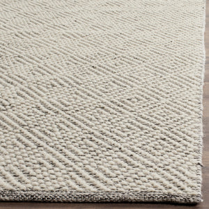 Natura Wool Runner Rug 2'3" x 10' – Ivory & Light Grey