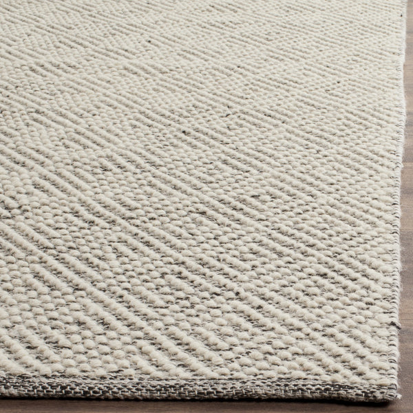 Natura Wool Runner Rug 2'3" x 10' – Ivory & Light Grey