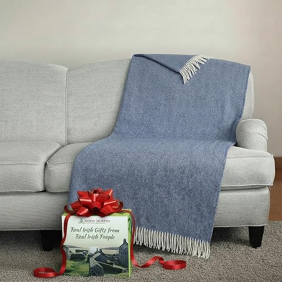 Merino Cashmere Wool Throw Blanket