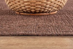 Round Jute-Style Area Rug 6ft – Brown