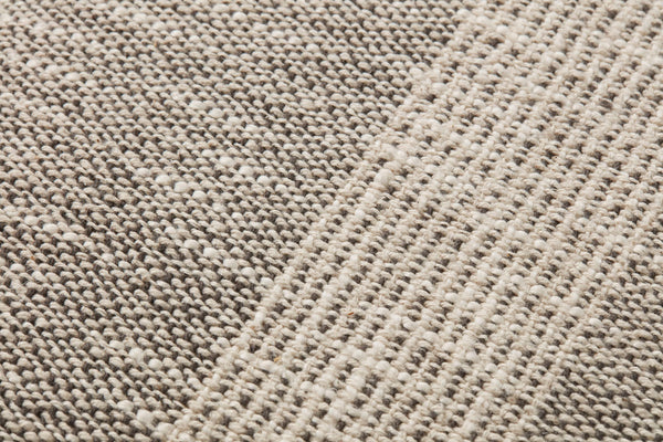 Charcoal Ivory Striped Down Throw Pillow 18x18