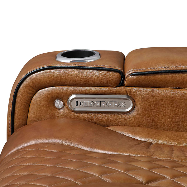 Power Reclining Sofa with Heat, Massage & Wireless Charging