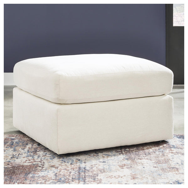 Oversized Square Accent Ottoman – Beige