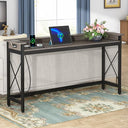 Sofa Console Table with Outlets & USB Ports – 70.9" Extra Long
