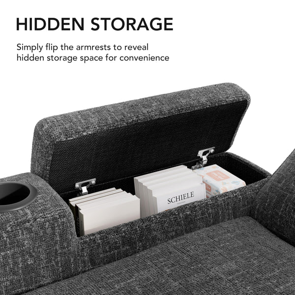 L-Shaped Sleeper Sectional Sofa with Storage