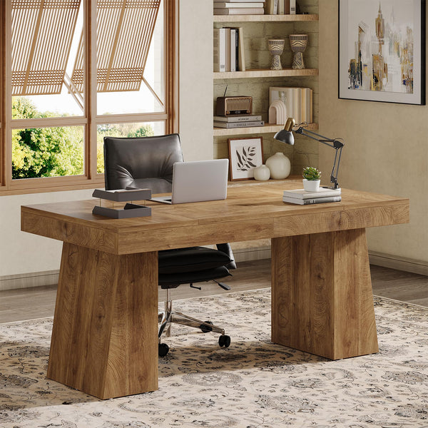 55" Executive Desk with Double Pedestal