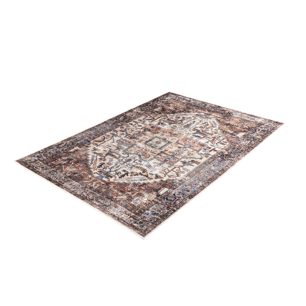 Vintage Medallion Terracotta Area Rug