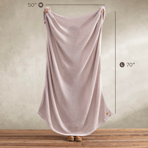 Cotton Waffle Knit Throw Blanket 50x70 Inch