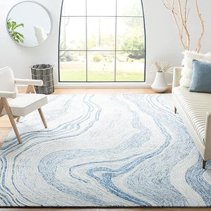 9x12 Hand-Tufted Wool Area Rug – Art Deco Abstract