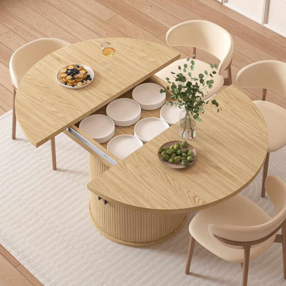 Extendable Dining Table with Storage