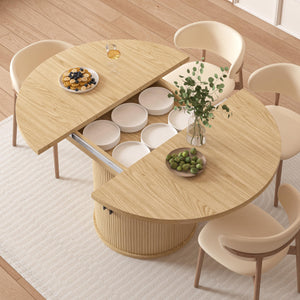 Extendable Dining Table with Storage