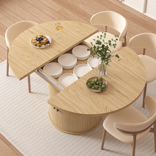 Extendable Dining Table with Storage