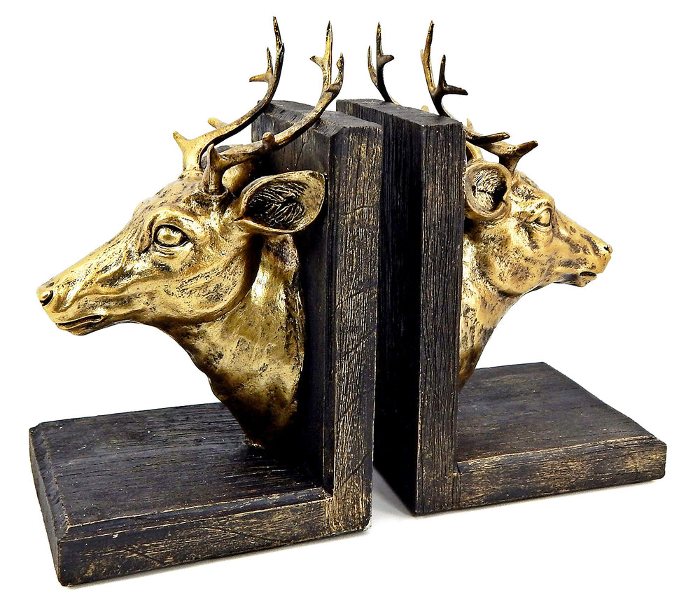 Vintage Deer Elk Bookends
