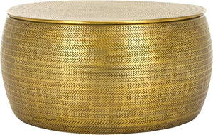 Round Drum Storage Coffee Table