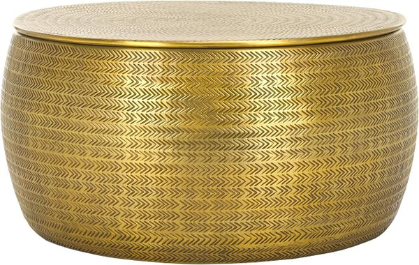 Round Drum Storage Coffee Table