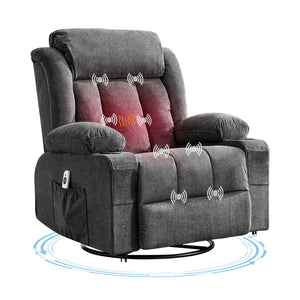 Swivel Glider Rocking Recliner Chair with Cup Holder