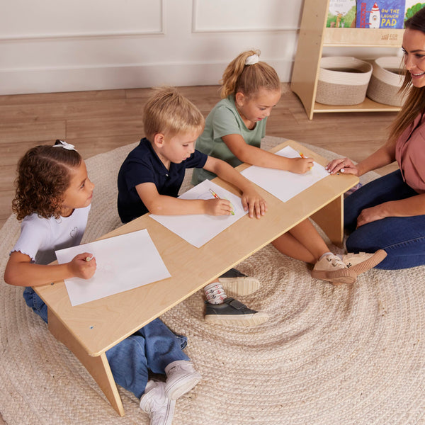 Kids Wooden Bench – Birch Plywood, Montessori-Inspired