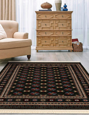 Bokhara Area Rug 3x5 Medium Pile – Polypropylene Indoor Rug