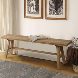 Farmhouse Solid Wood Bench