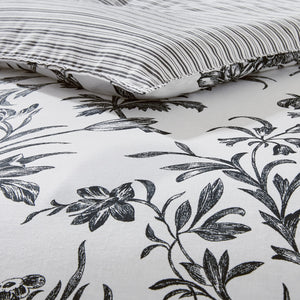 King Comforter Set – 7-Piece Reversible Cotton Bedding with Shams & Pillows