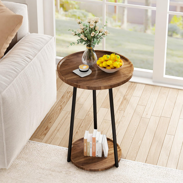 Round Coffee Table and End Table Set of 3