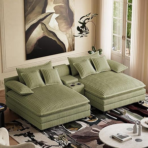 Oversized Indoor Chaise Lounge Chair with Adjustable Backrest