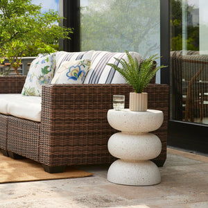 MGO Faux Terrazzo Garden Stool & Outdoor Side Table