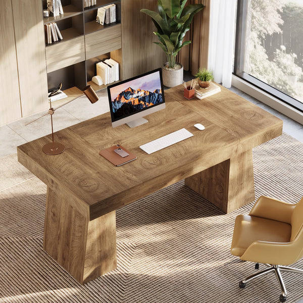 55-Inch Executive Desk with Double Pedestal