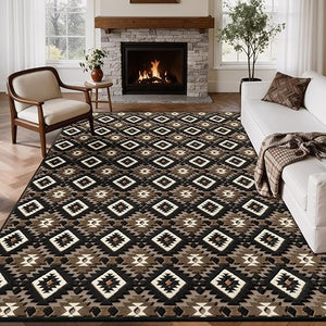 Aztec High-Low Velvet Area Rug