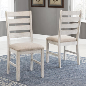 Farmhouse Dining Chair Set of 2 – Ladderback Wood