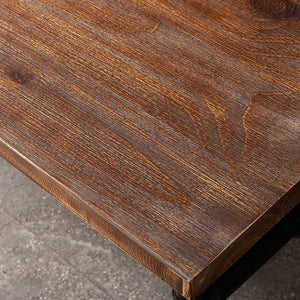 Industrial Pub Bar Table – Pine Wood Top & Steel Frame