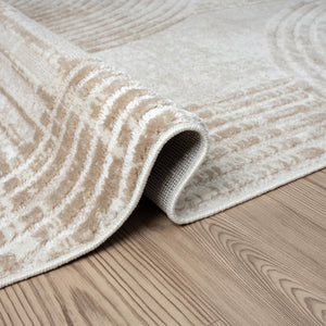 Cream Floral Area Rug